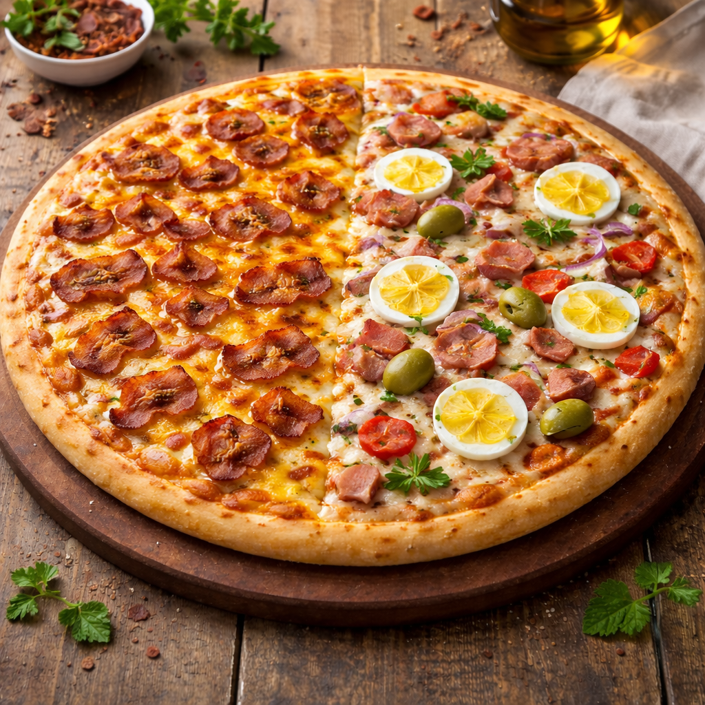 Pizza De 2 Sabores