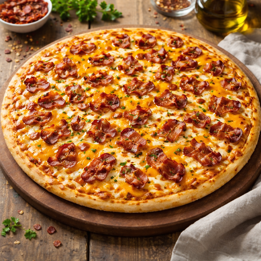 Pizza De Bacon e Cheddar