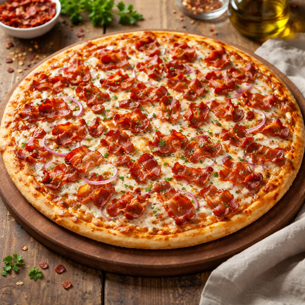 Pizza De Bacon